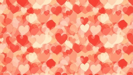 A vibrant, colorful heart pattern with a mix of red, pink, and orange hues.