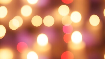 Fototapeta premium Warm and cozy bokeh lights background texture