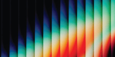 Ribbed glass background with abstract waves and glossy gradient texture. decorative patterns. abstract grainy background, noise texture poster header banner cover