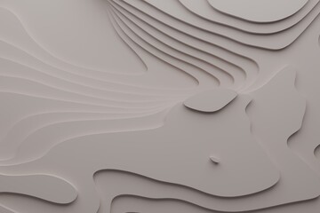 Modern topographic design with wavy layered gray surface