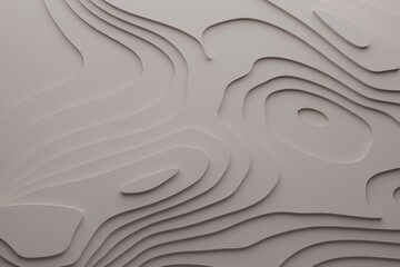 Modern topographic design with wavy layered gray surface