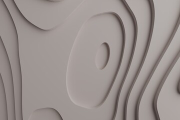 Modern topographic design with wavy layered gray surface