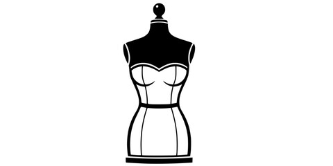 Fashion Designer Mannequin Dress Form Silhouette