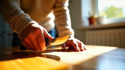 Kitchen countertop tool sorting operation