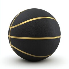 Basketball black gold sports ball modern design photo