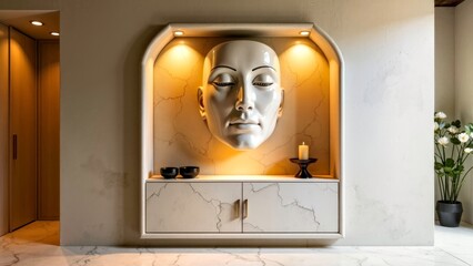 Display Cabinet Face Art Ornament Picture