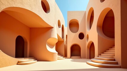 Cave style architectural spatial map