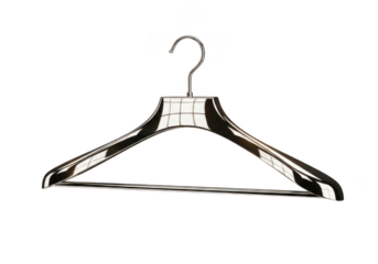 Black and silver clothes hanger