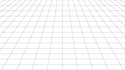 Futuristic Perspective Grid Wireframe Technology Background