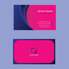 Pink Modern Business Card Template