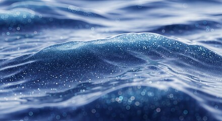 Captivating shimmer and depth water waves with bokeh light effect background photography