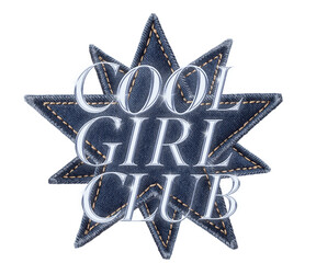  Cool Girl Club Jeans badge