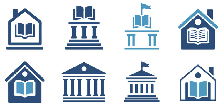 library symbol drawing