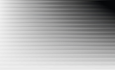Black and white horizontal stripes create an abstract, modern pattern ideal for various design uses.