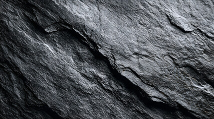 Ultra HD Dark grey slate stone texture background, natural black rock surface with cracks and rough patterns, abstract grunge backdrop for design image
