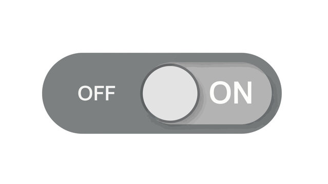 Simple gray toggle switch interface element in the off position indicating a default or deactivated setting for application controls