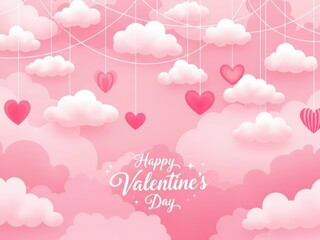Happy valentine's day clouds