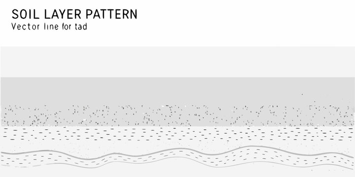Abstract depiction of soil layers in a grayscale vector pattern