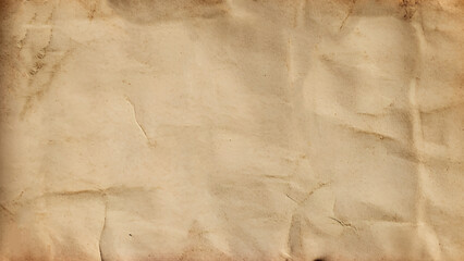 A white, cracked texture background with a subtle, natural pattern. brown background with blank space. Brown crumpled paper. 