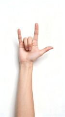 Generative AI Vibrant Hand Gesture Sign with Modern Artistic Style.