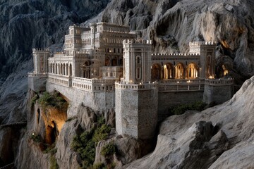 Ancient Ruins in the Mist