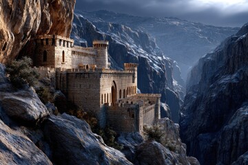 Ancient Ruins in the Mist