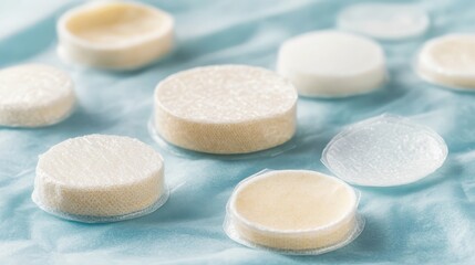 Collection of sealed sterile dressings in various sizes