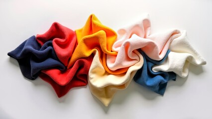 Colorful pleated art ornament diagram