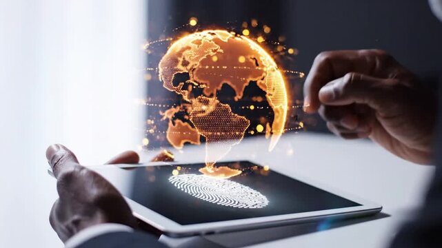 Person Using GlowinDark Page Tablet.