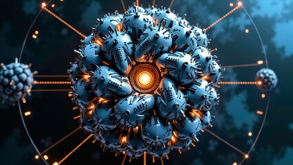 Orange Weapon Network Art Picture
