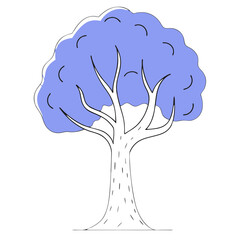 vector illustration of a tree