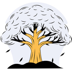 vector tree silhouette