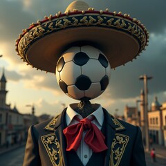balon, soccer, pelota, guitarra, charro, mariachi, mundial, copa del mundo, mexico, m&uacute;sica, roca, m&uacute;sico, guitarrista, instrumento, jugada, electricas, juego, mujer, chico, persona, acustica, gente