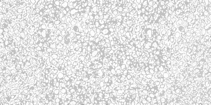 A dense monochromatic pattern of circular and organic shapes fills the frame