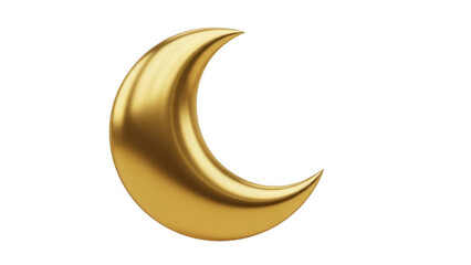 Obraz premium Golden crescent moon