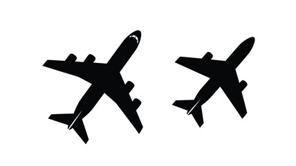 Joyful people jumping in the air a collection of dynamic poses silhouette