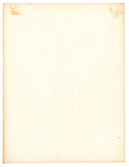 Altes Foto mit Kleberesten - R&uuml;ckseite eines Fotos / Analogfotos abgenutzt mit Kantenverf&auml;rbung