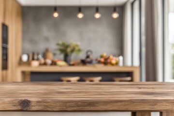 Blurred empty open space home, Stylish apartment interior with modern room. Idea for home design