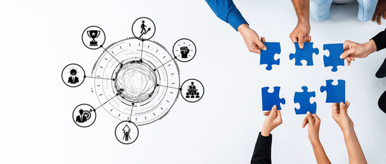 Leadership icons symbolize teamwork, vision, and decision-making. Leadership guides business, leadership inEntices growth, and leadership supports management success. Entice