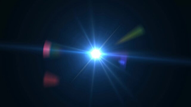 sun burst optical lens flare Chroma Key. Optical Lens flare shining bright and glare overlay effect video