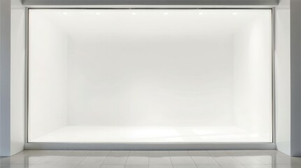 Empty display window symbolizing anti Valentine retail statement