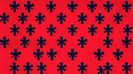 Seamless anti Valentine wrapping paper pattern with black crosses symbolizing rejection