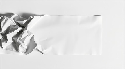 Wide hero header image of cropped crumpled paper expressing emotional pressure and protest