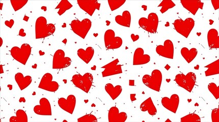 Aggressive seamless pattern for anti Valentine gift packaging