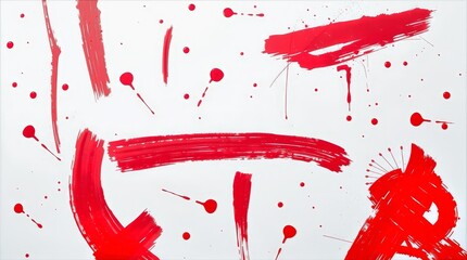 Aggressive red paint background for anti Valentine editorial use