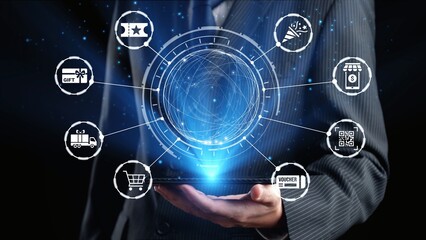 Digital gift card icons show e-commerce, payment, and digital gift card redemption. Digital gift card supports online shopping, secure payment, and customer loyalty programs. Gist