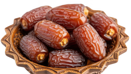 A bowl of fresh medjool dates