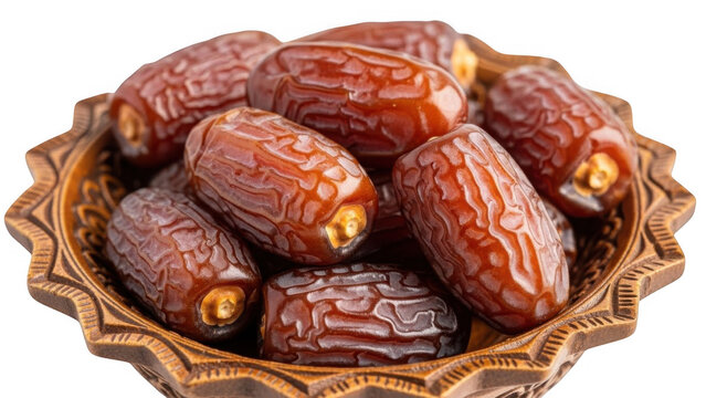 A bowl of fresh medjool dates