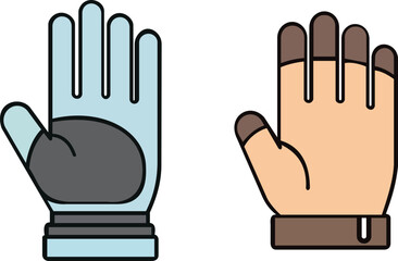 Winter Gloves Flat Vector Icon