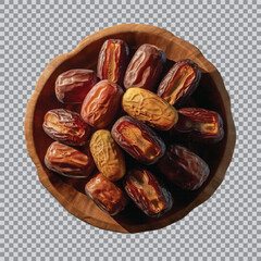 Dates on a wooden table